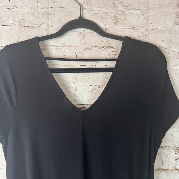 Torrid Women's Size 00 Mini Trapeze Dress Black Medium Short Sleeve Casual M - Picture 5 of 8